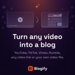 Transform content into blogs 