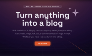 Transform content into blogs